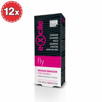 PACK CON 12 POTENCIADOR DE ORGASMO EXCITE WOMAN FLY 15ML