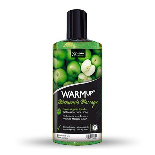 ACEITE DE MASAJE COMESTIBLE WARMUP MANZANA VERDE 150ML