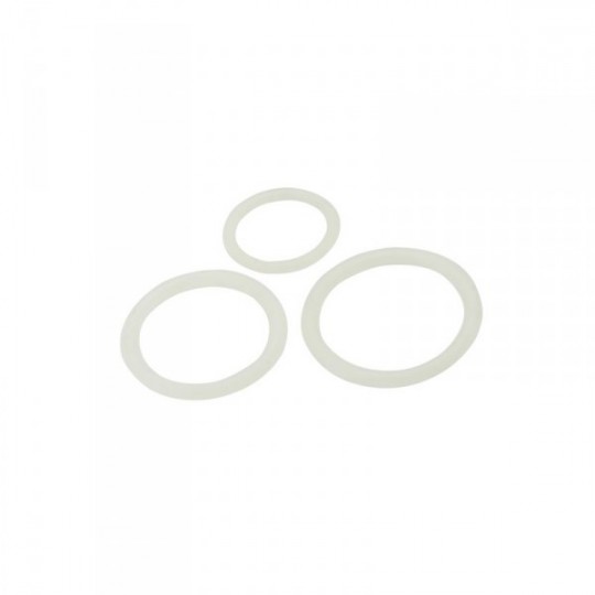 SET DI ANELLI PER PENE IN SILICONE COCK RINGS TRASPARENTE SENZA TEMPO