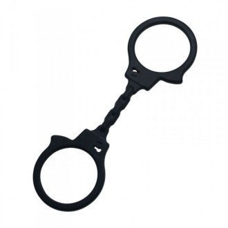 TIMELESS SILICONE HANDCUFFS BLACK