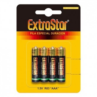 4 AAA EXTRASTAR BATTERIES