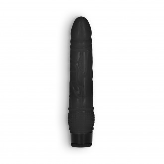 GC 8" THIN REALISTIC DILDO VIBE BLACK