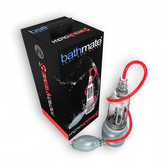 BOMBA COM ACESSÓRIOS BATHMATE HYDROMAX XTREME X20 TRANSPARENTE