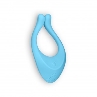 VIBRADOR PARTNER MULTIFUN CON CARGADOR USB AZUL