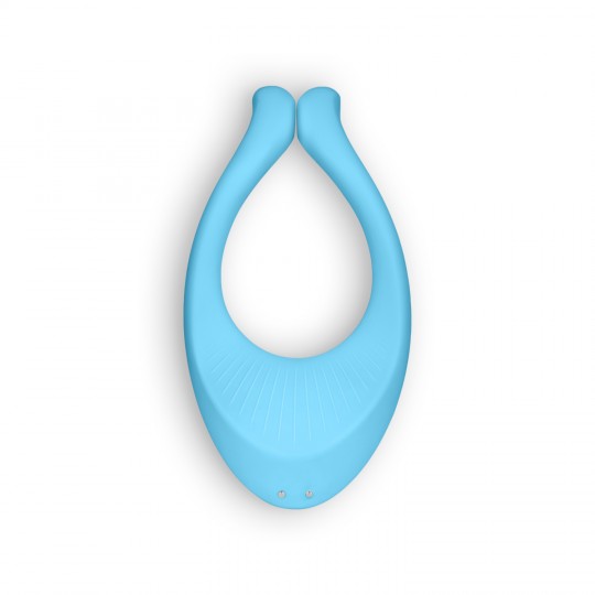 VIBRADOR PARTNER MULTIFUN CON CARGADOR USB AZUL