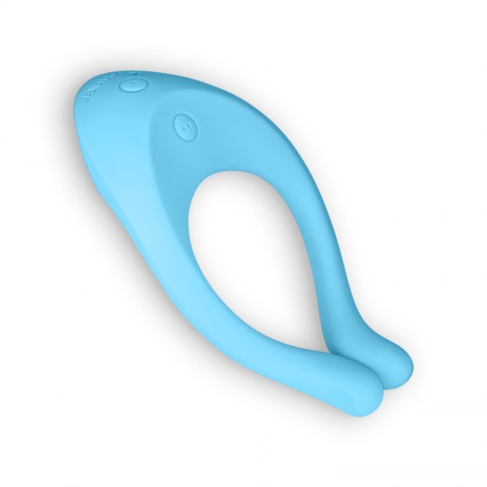 VIBRADOR PARTNER MULTIFUN CON CARGADOR USB AZUL