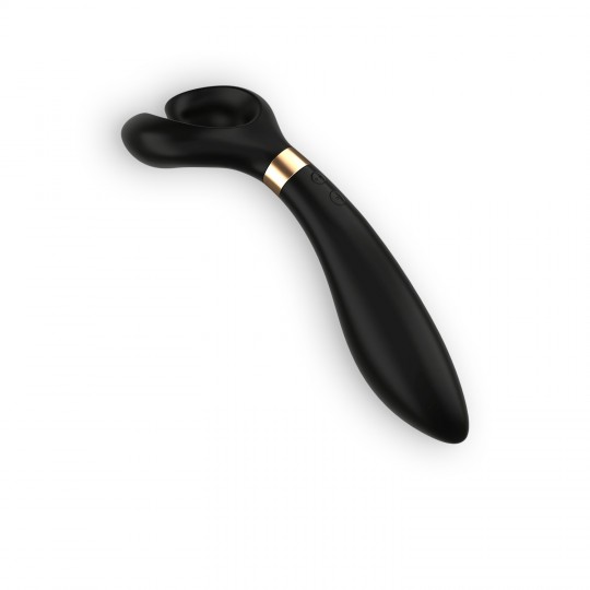 PARTNER MULTIFUN 3 VIBRATOR WITH USB CHARGER BLACK