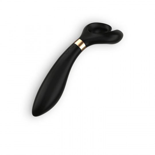 PARTNER MULTIFUN 3 VIBRATOR WITH USB CHARGER BLACK