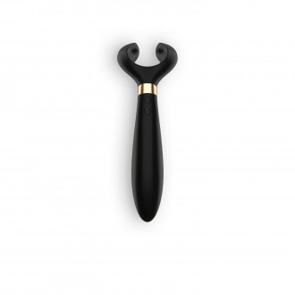 PARTNER MULTIFUN 3 VIBRATOR WITH USB CHARGER BLACK