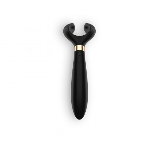 PARTNER MULTIFUN 3 VIBRATOR WITH USB CHARGER BLACK