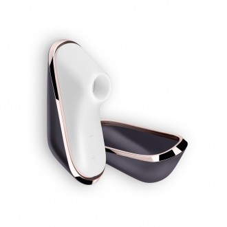 SATISFYER PRO TRAVELER CLITORIAL STIMULATOR WITH VIBRATION AND USB CHARGER