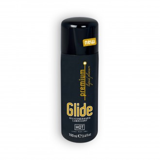 LUBRIFICANTE DE SILICONE HOT™ GLIDE PREMIUM 100ML