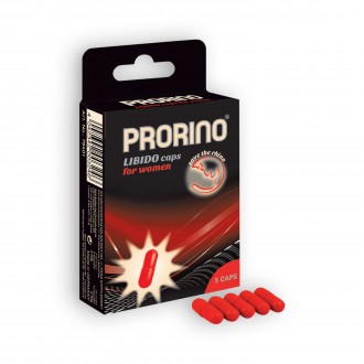 CAPSULE STIMOLANTI PRORINO LIBIDO CAPS PER LE DONNE 5 CAPSULE