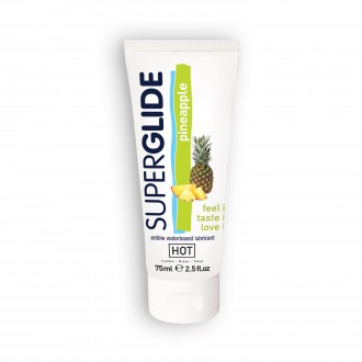 LUBRICANTE COMESTIBLE HOT™ SUPERGLIDE PIÑA 75ML