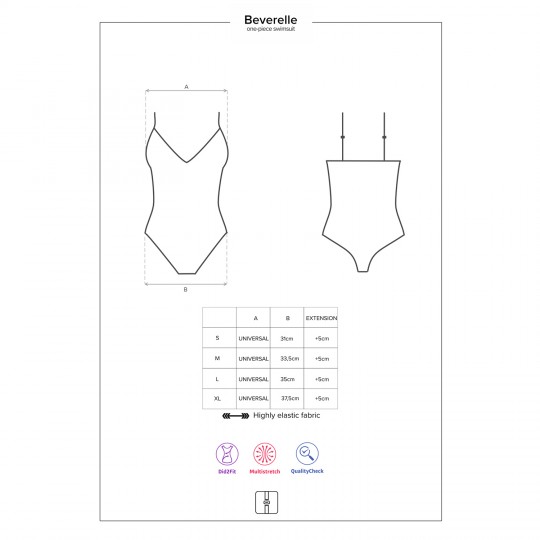 OBSESSIVE BEVERELLE SWIMSUIT BLACK