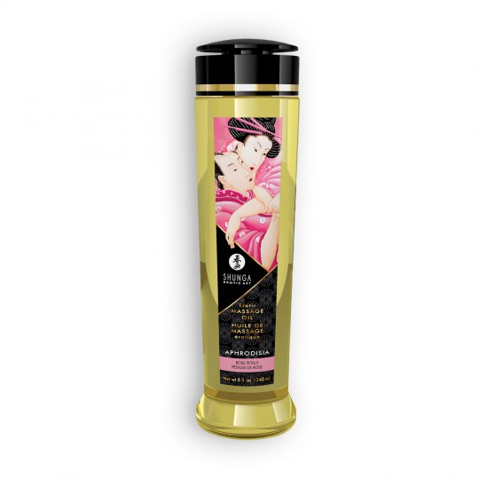 ÓLEO DE MASSAGEM SHUNGA APHRODISIA ROSA 250ML