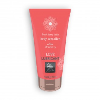 LUBRICANTE BESABLE LOVE LUBRICANT CON SABOR A FRESA SHIATSU 75ML