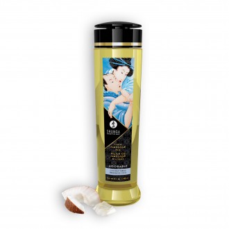 ACEITE DE MASAJE SHUNGA ADORABLE EMOCIONES DE COCO 240ML