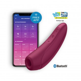 SATISFYER CURVY 1+ WITH APP RED