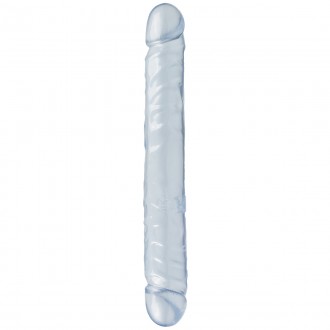 DILDO DUPLO JR. DOUBLE DONG 12'' TRANSPARENTE