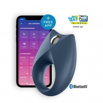 ANELLO VIBRANTE CON APP E BLUETOOTH ROYAL ONE RING SATISFYER BLU