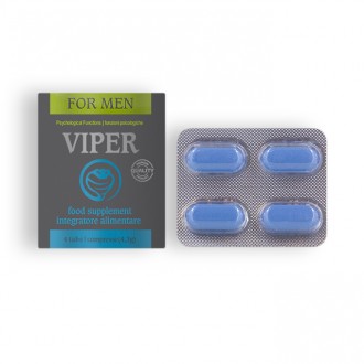 CÁPSULAS ESTIMULANTES VIPER PARA HOMEM 4 CAPS