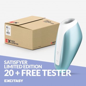 LIMITED EDITION BUY 20 SATISFYER LOVE BREEZE BLUE AND GET A FREE TESTER