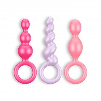 SET DI 3 COLORATO BOOTY CALL SATISFYER ANAL PLUGS
