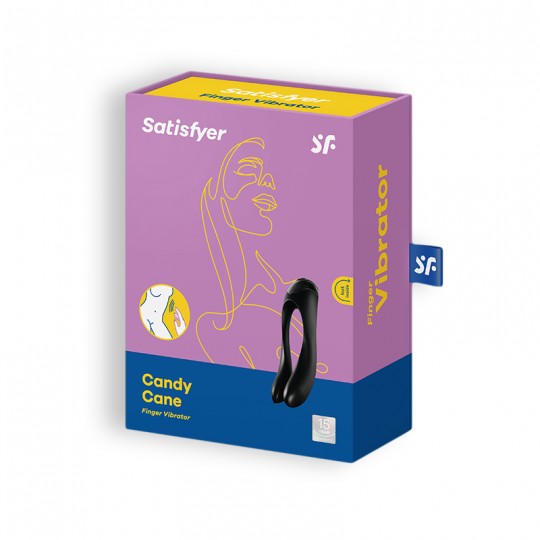 DILDO CANDY CANE SATISFYER NERO