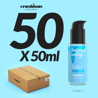 PACK DE 50 LUBRICANTES CON EFECTO FRÍO 50 ML CRUSHIOUS