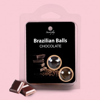 KISSABLE LUBRICANT BALLS CHOCOLATE FLAVOUR 2 x 4GR