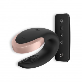 DOPPIO AMORE DILDO CON NERO SATISFYER APP