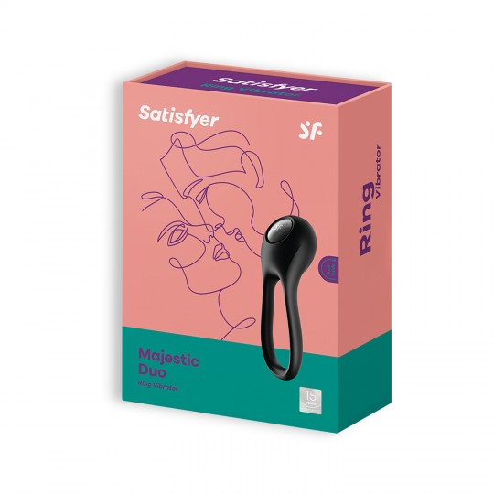 MAJESTIC DUO SATISFYER ANELLO VIBRANTE NERO