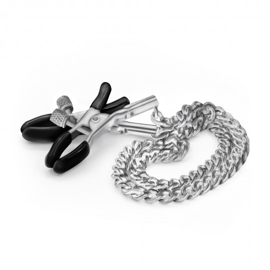 PACK DE 48 PINÇAS PARA MAMILOS SILVER NIPPLE CHAIN CLAMPS CRUSHIOUS