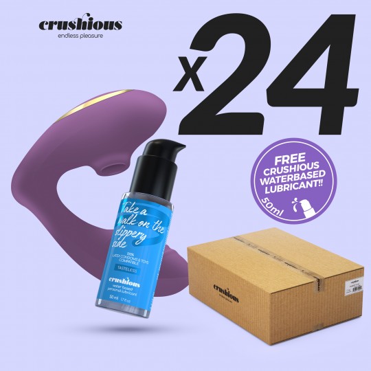 CONFEZIONE DA 24 MOANSTAR RICARICABILE STIMOLATORE CON CRUSHIOUS LUBRIFICANTE A BASE D&#039;ACQUA OFFERTA