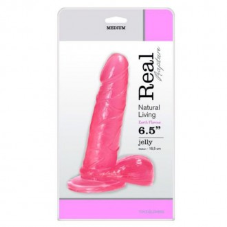 DILDO REAL RAPTURE EARTH FLAVOUR 6.5'' ROSA