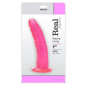 DILDO REAL RAPTURE EARTH FLAVOUR 7'' ROSA