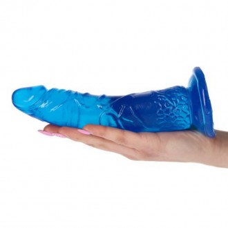 REAL RAPTURE EARTH FLAVOUR DILDO 7'' BLUE