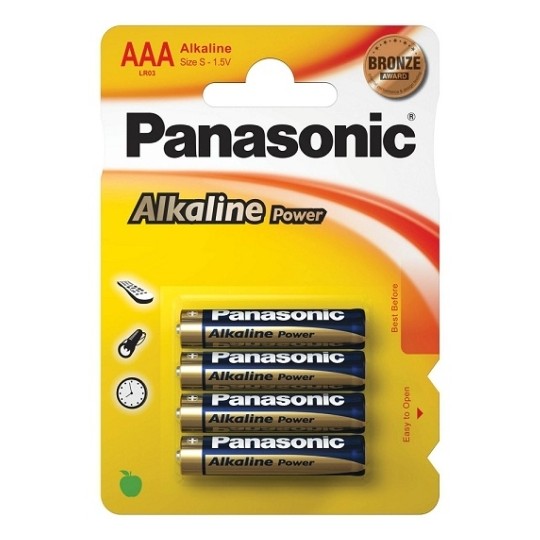 4 PILAS AAA ALCALINAS PANASONIC