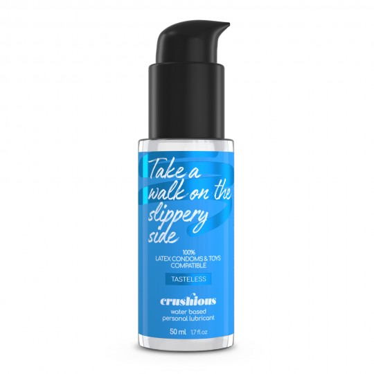 VIBRATORE CON STIMOLATORE CLITORIDEO LOLLIPOP E LUBRIFICANTE A BASE D&#039;ACQUA INCLUSO CRUSHIOUS