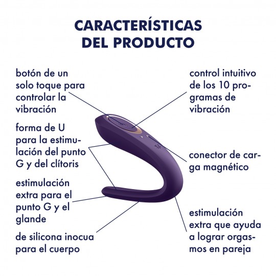 VIBRATORE PER COPPIA PARTNER CON CARICATORE USB