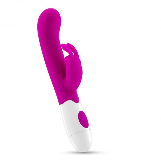 VIBRATORE CON STIMOLATORE CLITORIDEO JIGGLIE E LUBRIFICANTE A BASE D'ACQUA INCLUSO CRUSHIOUS