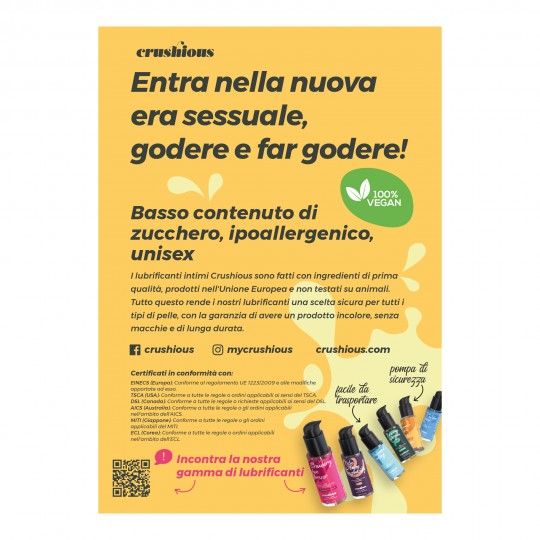 АКРИЛОВЫЙ ДИСПЛЕЙ С ФЛАЕРОМ CRUSHIOUS LUBRICANTS A5 IT