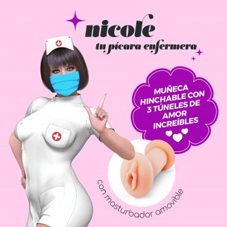 NICOLE L'INFERMIERA BAMBOLA GONFIABILE CON CRUSHIOUS MASTURBATORE