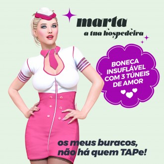 CRUSHIOUS MARTA THE STEWARDESS INFLATABLE DOLL BLONDE