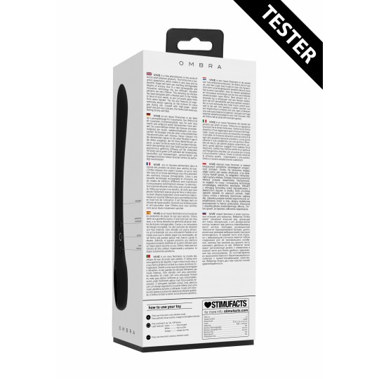 TESTER VIBRADOR OMBRA VIVE NEGRO