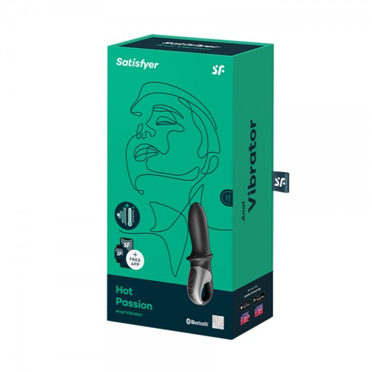SATISFYER HOT PASSION VIBRATOR WITH APP BLACK