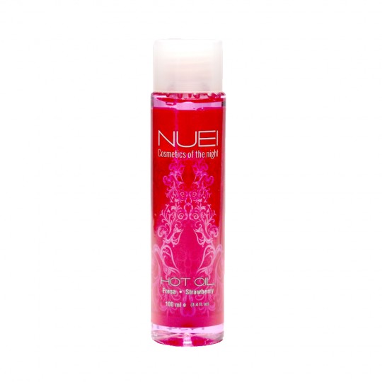 OLIO DA MASSAGIO CON EFFETO CALORE FRAGOLA HOT OIL NUEI 100ML