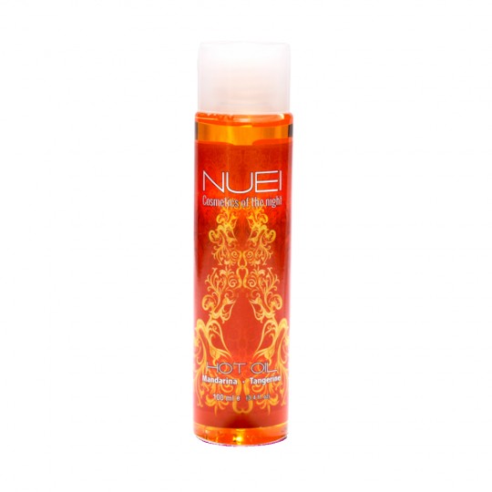 OLIO DA MASSAGIO CON EFFETO CALORE MANDARINO HOT OIL NUEI 100ML