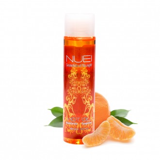 ACEITE DE MASAJE CON EFECTO CALOR MANDARINA HOT OIL NUEI 100ML